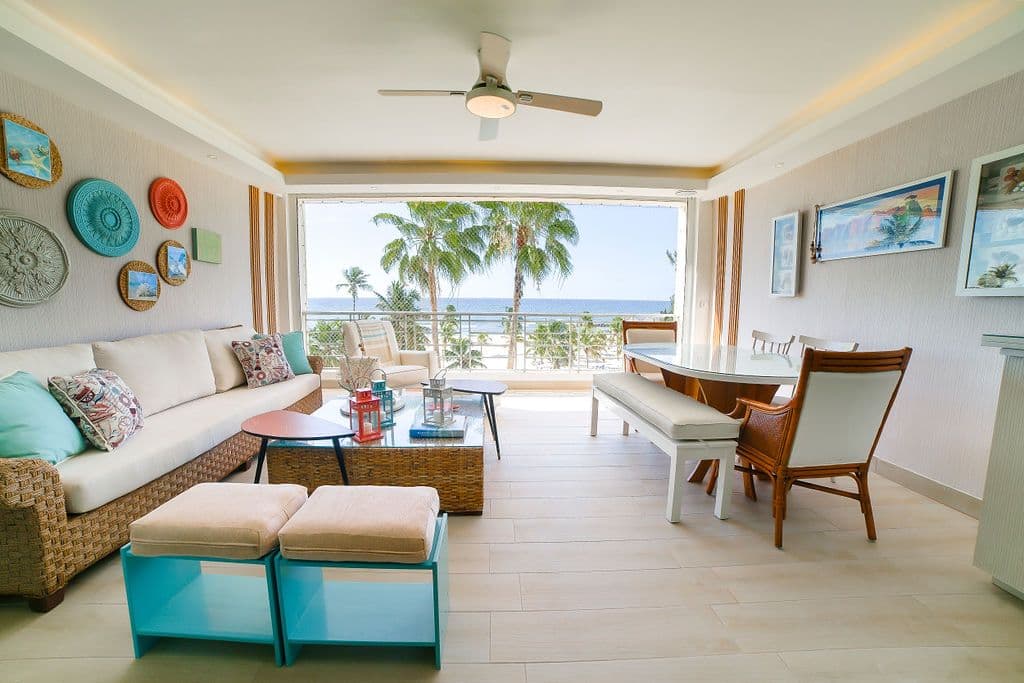 Oceanfront living room